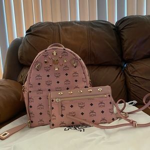 MCM Backpack with detachable purse